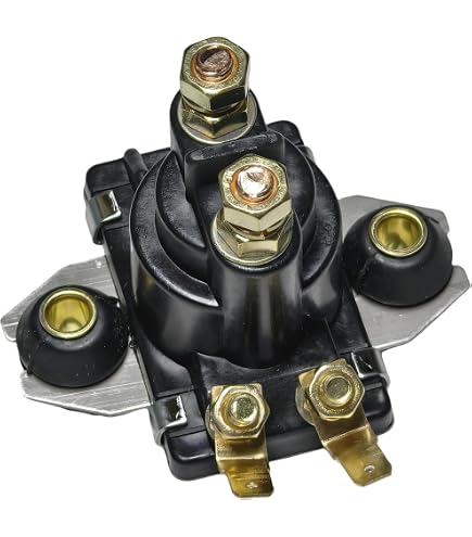 Boat Engine Starter Relay Solenoid | Compatible With Mercury 89-818997A1 & Yamaha 65W-81941-00 | Fits 20HP-90HP Outboards