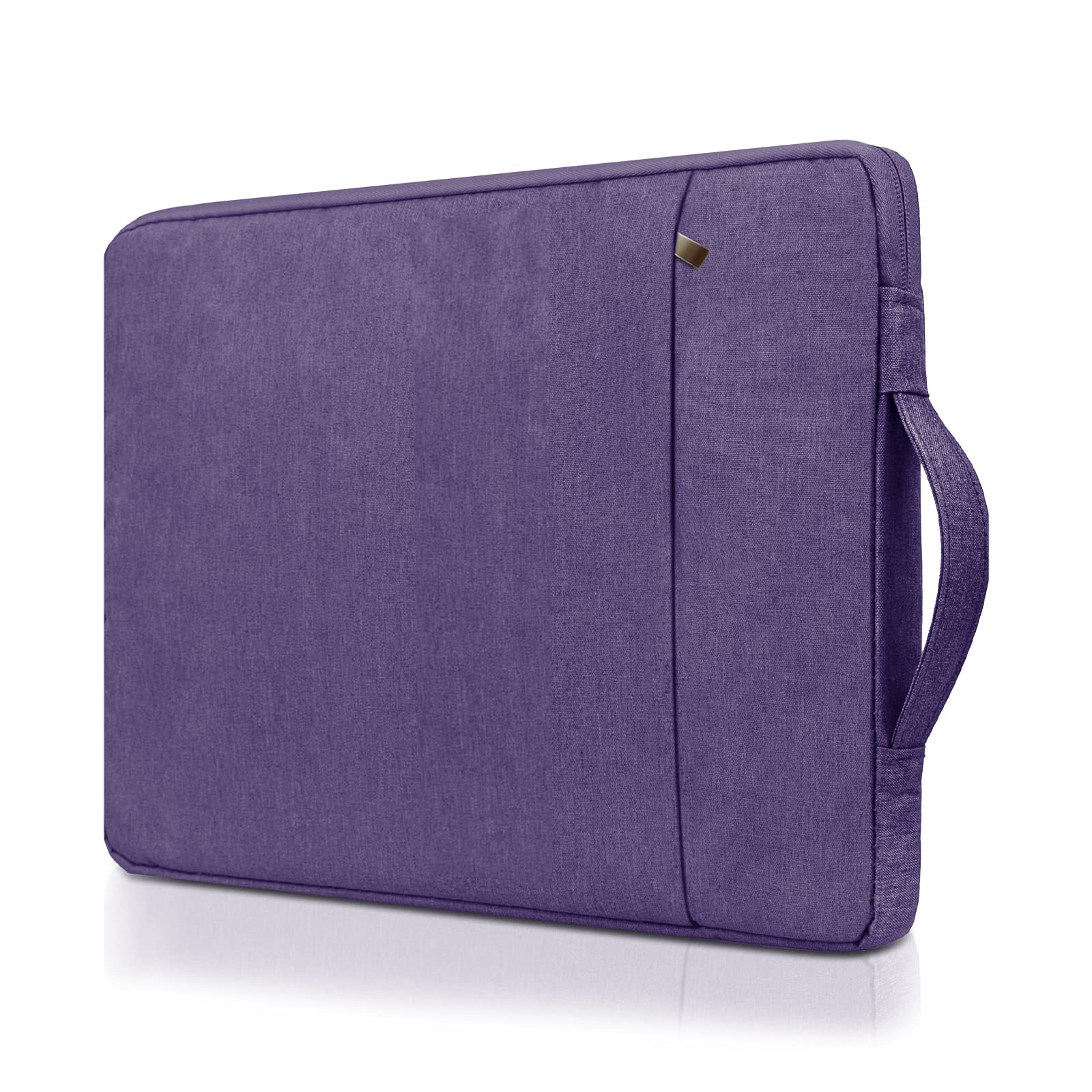 RAINYEAR Laptop Sleeve Case Compatible with 11 Inch MacBook Air 11.6" Chromebook Notebook Tablet Surface,Handbag with Handle Strap Front Pocket Briefcase Polyester Waterproof Computer Bag,Purple