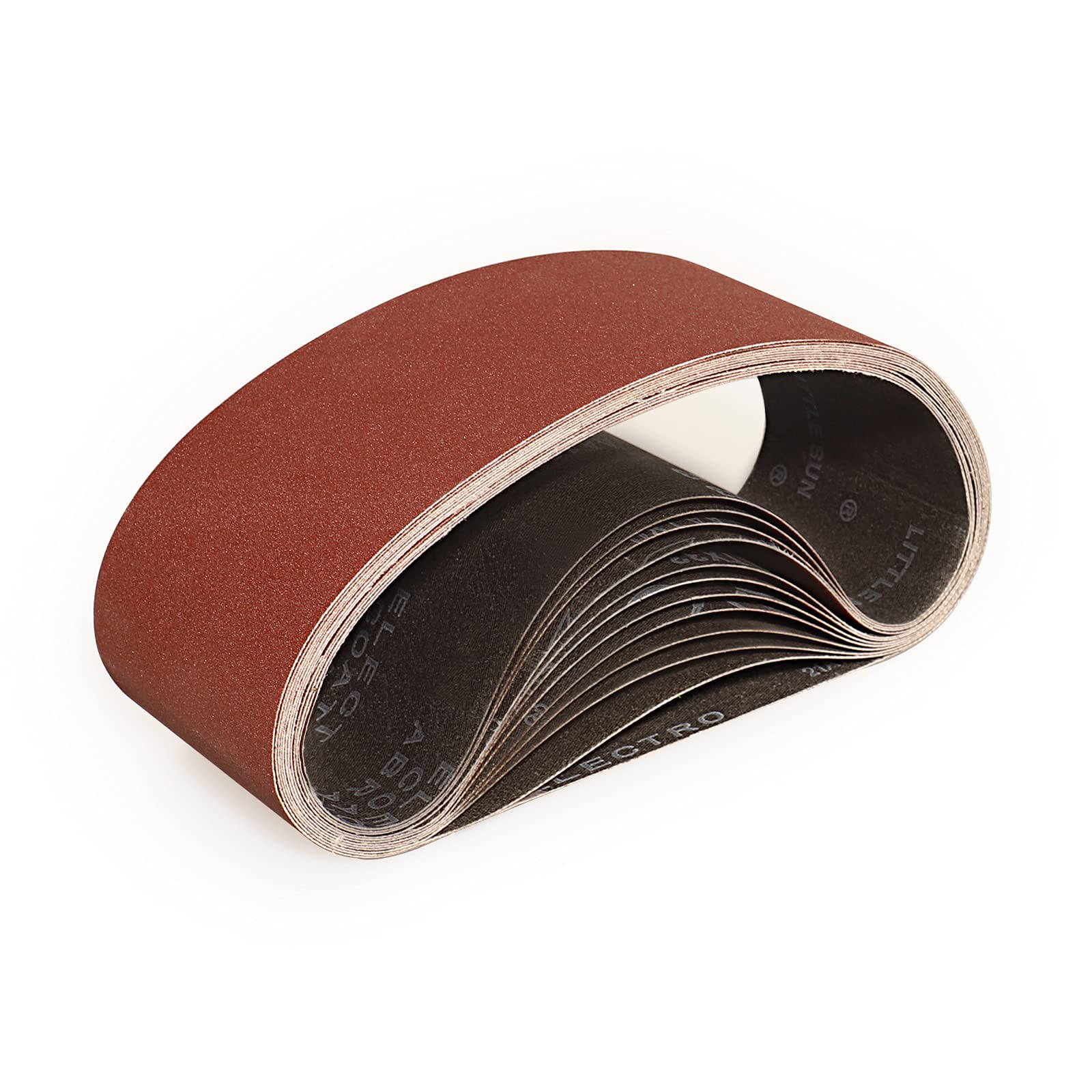 Sruhrak 100X610mm Abrasive Sanding Belt Set - 12 Pack 180 Grits Sandpaper Belts for Portable Belt Sander