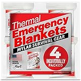 Emergency Blanket 4-Pack Space Mylar Blankets