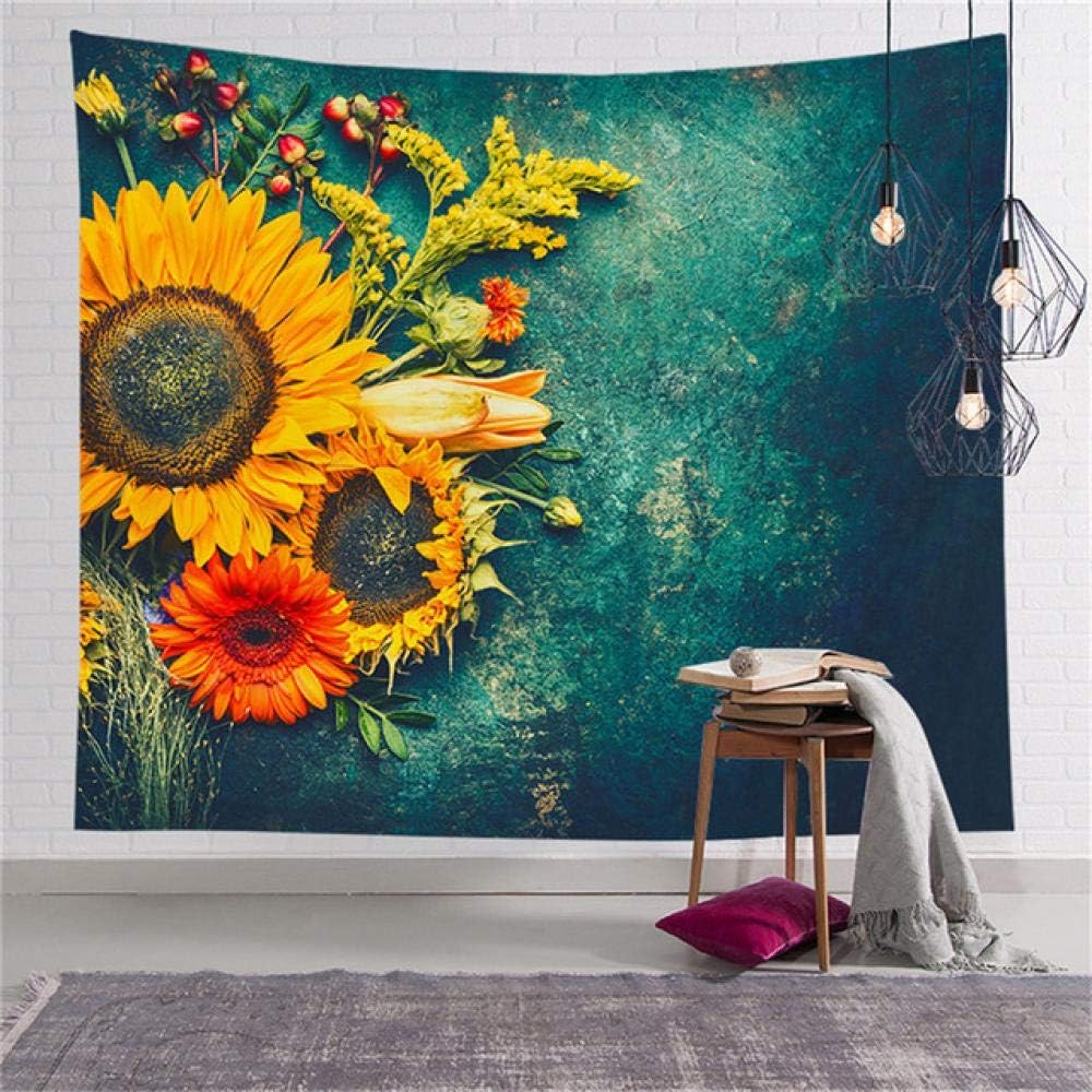 UUFTTNE Tapiz De Pared De Patrón De Planta De Girasol Revestimiento De