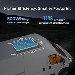 Renogy 100W Solar Panel N-Type, 12V 100 Watt Solar