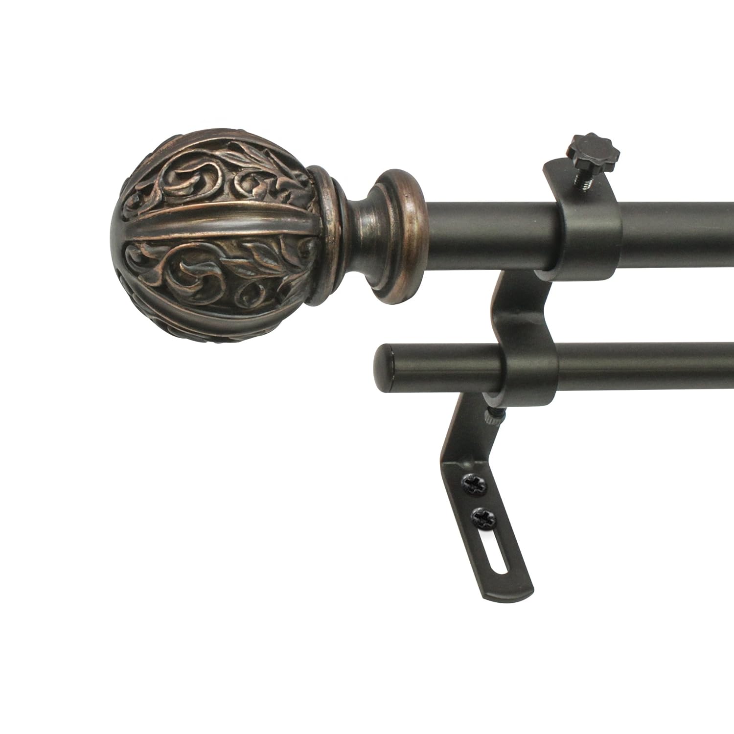 Best large living room antique curtain rods