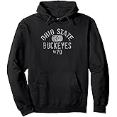 Ohio State Buckeyes Vintage 1870 Black Pullover Hoodie