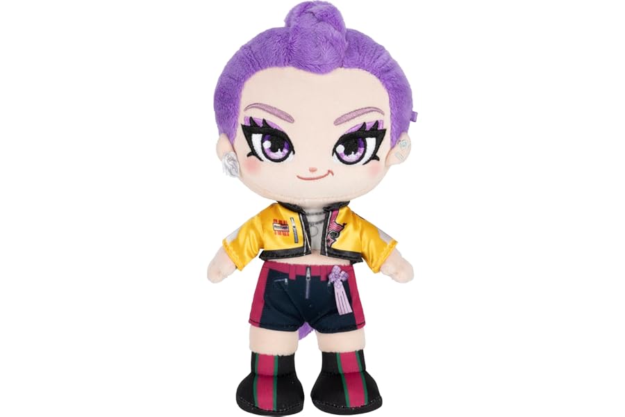 Kpop Demon Hunters 8-inch Rumi Plush - Collectible HUNTR/X Character Plush - Ages 6+
