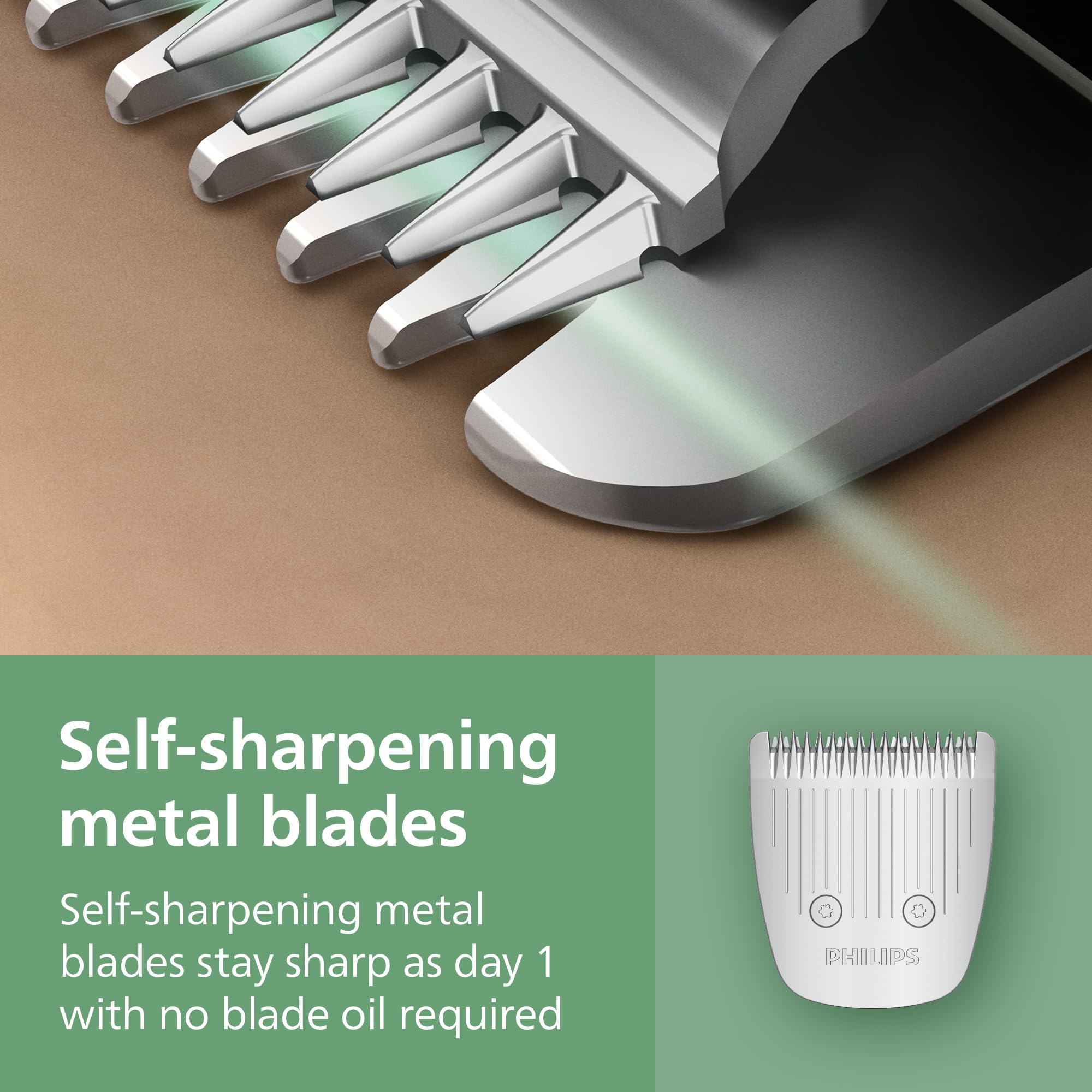 Philips Norelco All-in-One 3000 Series 13 in 1 Trimmer for Men, Beard Trimmer & Head Hair Clipper, Full Metal Self-Sharpening Blades & 8 Length Settings, MG3939/50