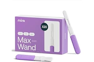 Mira Fertility MAX Wands, Ovulation Test Strips for Women, Monitor and Detect Ovulation at Home, Track PdG, LH and E3G, Use with The Digital Mira Fertility Monitor Kit + App, 20 Tests