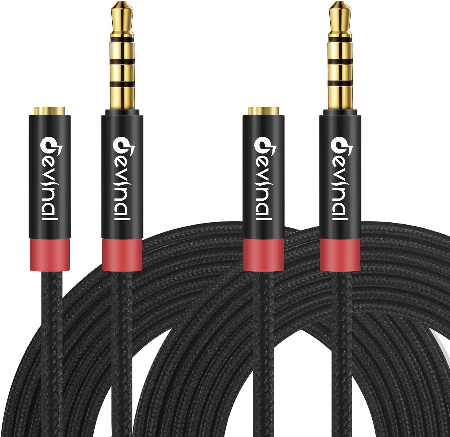3.5mm TRRS Headphone Extension Cable, Devinal 1/8" inch Female 4Pole