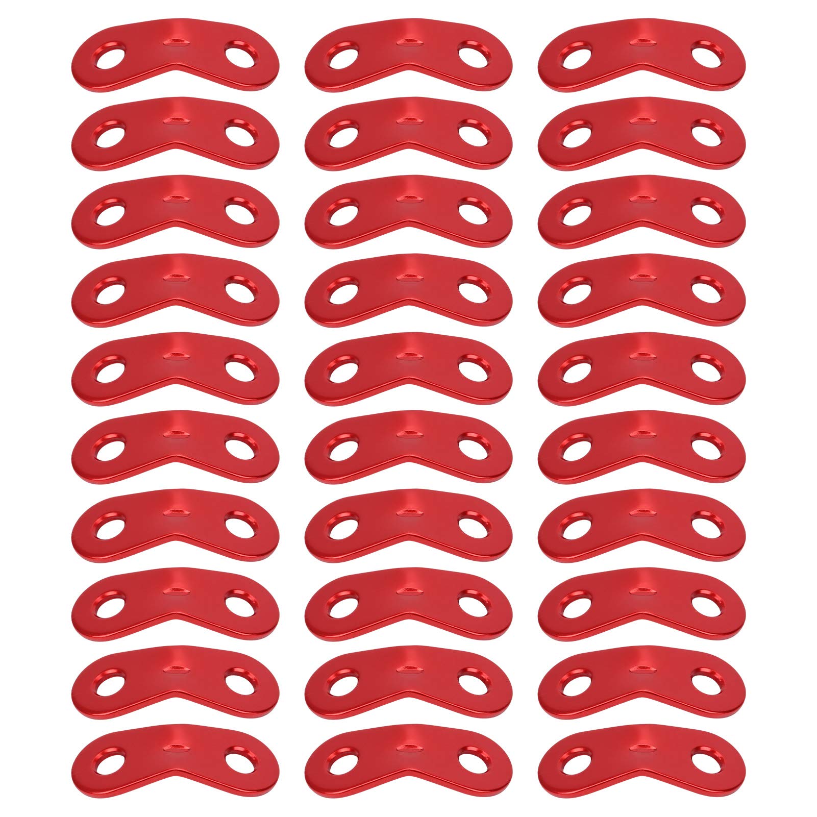 Buachois Tent Rope Adjuster Carabiner Outdoor 2 Hole Fast Knot Rope Tool Adjustment Buckle Snail Wind Rope Buckle Anti-Slip Tightening for Outdoor Camping Hiking Accessories