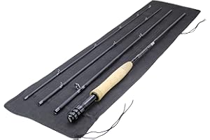 Wild Water Fly Fishing AX Series Fly Rod | IM8 Graphite Blank | 3/4/5/6/7/8/9/10/12 wt Rods | 5’6”/7/8/9/10/11 ft | Lightweight Pole Medium Fast Action