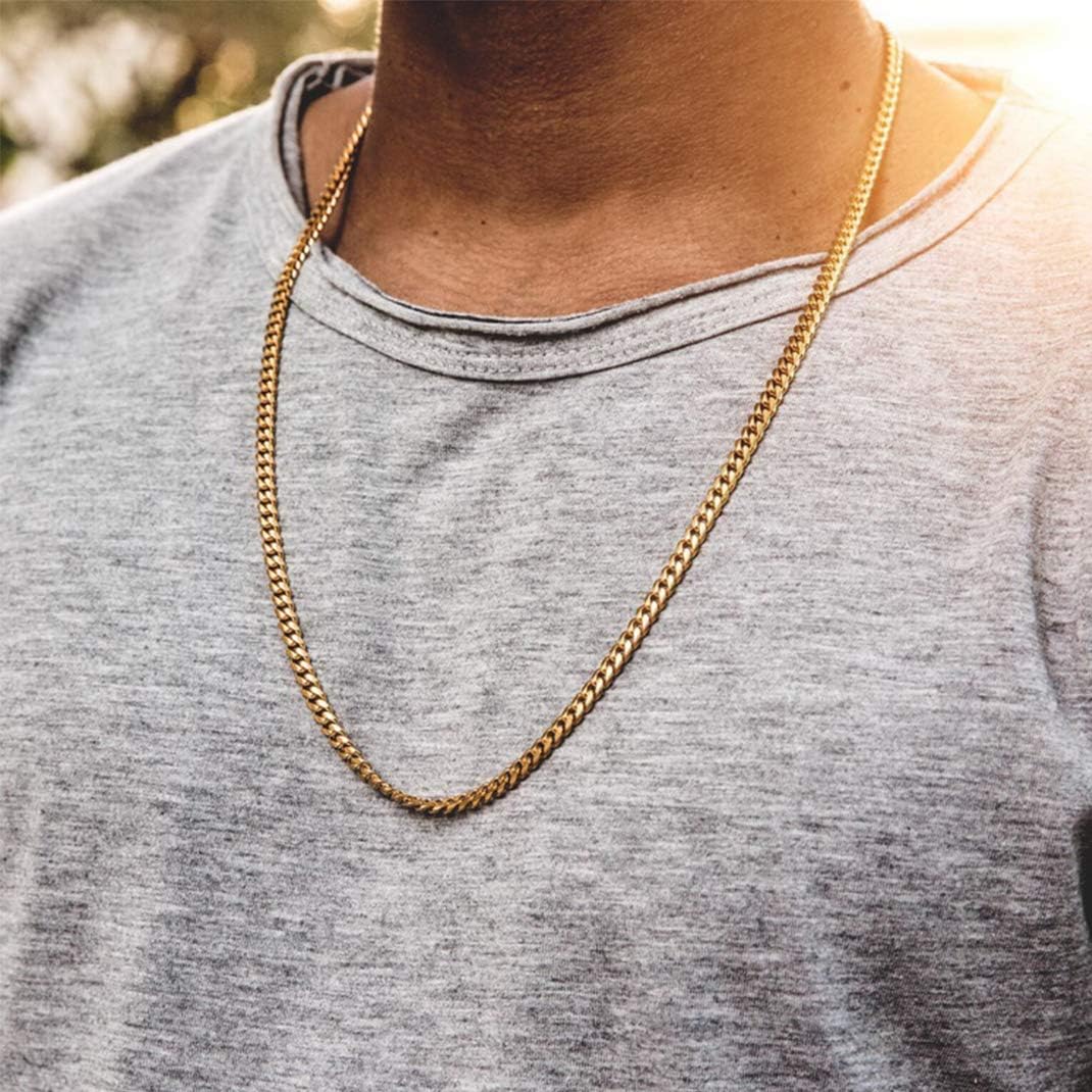 GoldChic Jewelry Miami Cuban Chain For Men & Women, Chunky Hip Hop Jewelry, 6mm - 18K Gold Plated, 61cm (24 inches) - Image 3