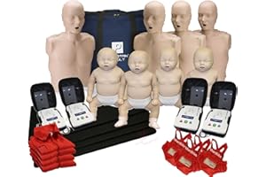 MCR Medical PRESTAN CPR Adult Manikin 4-Pack w. Feedback, Infant Manikin 4-Pack w. Feedback, UltraTrainers, and MCR Accessories