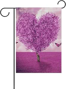 N / A Bandera de jardín Personalizada Día de San Valentín Hermoso