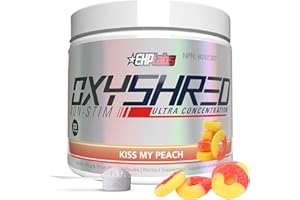 EHP Labs OxyShred Non Stim Pre Workout Powder – Caffeine Free Preworkout for Women & Men – Non Stimulant Thermogenic & Energy