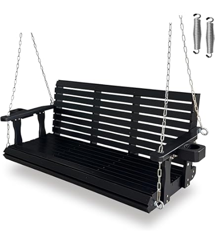 Amazon.com : Trex Outdoor Furniture Yacht Club Swing, Charcoal