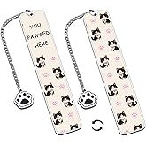 Cat Bookmarks for Women, Cute Book Marker Gifts for Cat Lovers Book Marks for Reading Women Girls Kids Book Lovers Bookish Bookworm Reader Christmas Gifts You Pawsed Here Double-Side