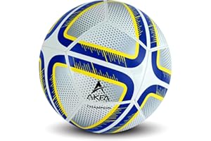 AKFA Champion Official Sizes 3-5 Soccer Ball, Premium Quality with Outside TPU Embeded with EVA, Winded Polyster Thread SR Bl