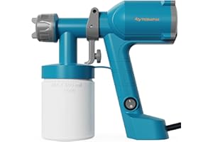 Fence Paint Sprayer, Tilswall Upgraded Ultra-Light Electric Paint Spray Gun with 2 Nozzles & 3 Patterns Easy to Clean for Fen