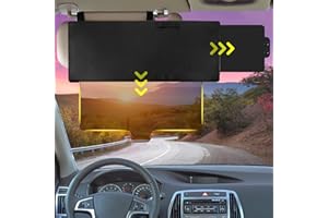 FILBA Car Sun Visor, Car Visor Sunshade Extender, Anti-Glare Car Sun Visor Protects from Sun Glare, Snow Blindness, UV Rays, Universal for Cars, SUV, Universal for Driver and Passenger Side (Black)