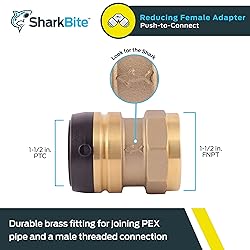SharkBite 1-1/2 Inch FNPT Adapter, Push to Connect