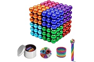 256/512/1000pcs Magnetic-Balls Original, Magnets Building Desk Toy, Portable Upgrade Magnet Beads Putty Toy Slime for 18+ (25