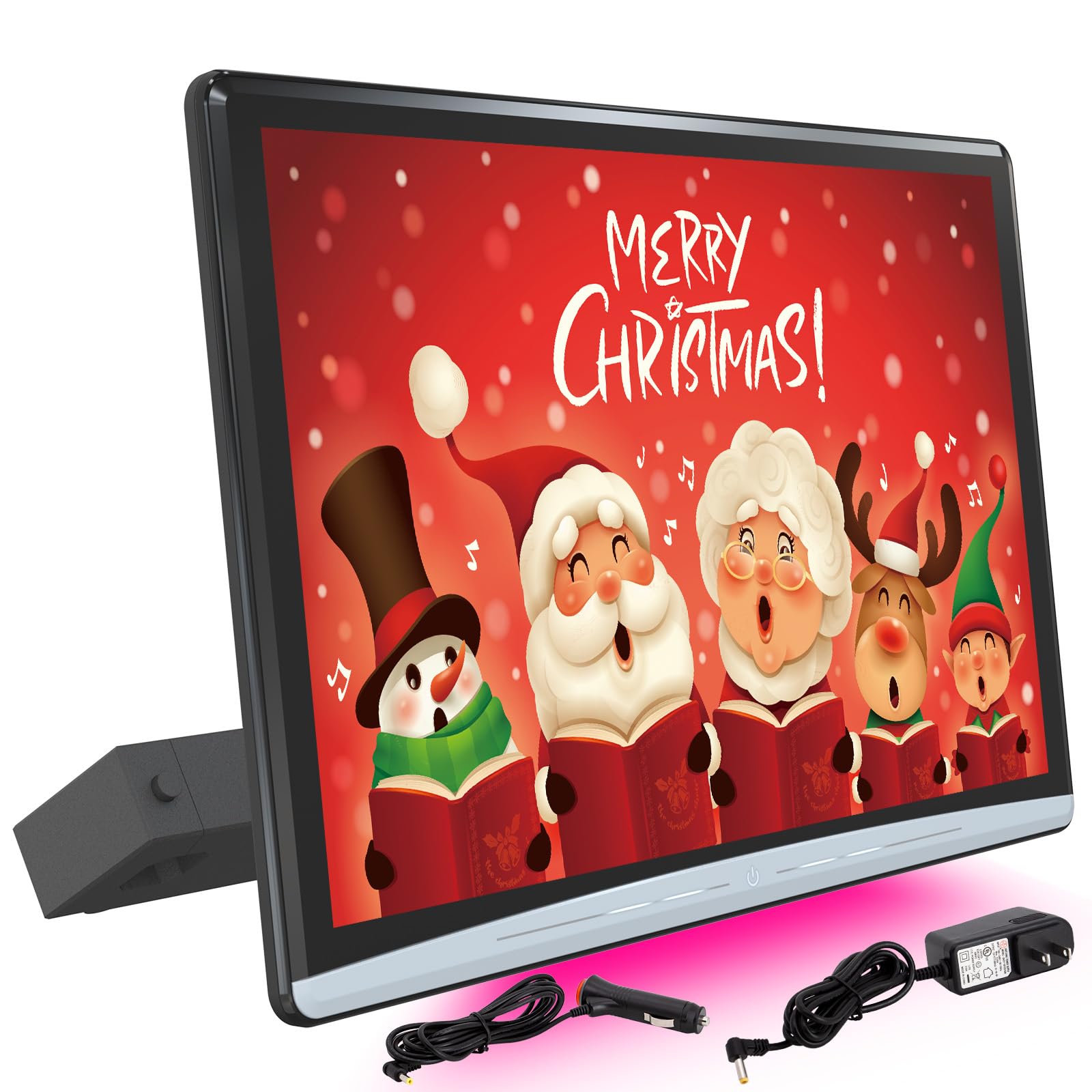 Photo 1 of 13.3 Inch 4K Android Car TV Headrest Video Player,Rear Seat Car TV with 2.4G/5G WiFi,Car Tablet Headrest Screen Support Phone Wireless Connection Mirror Link, HDMI in+Out/Bluetooth/FM/USB