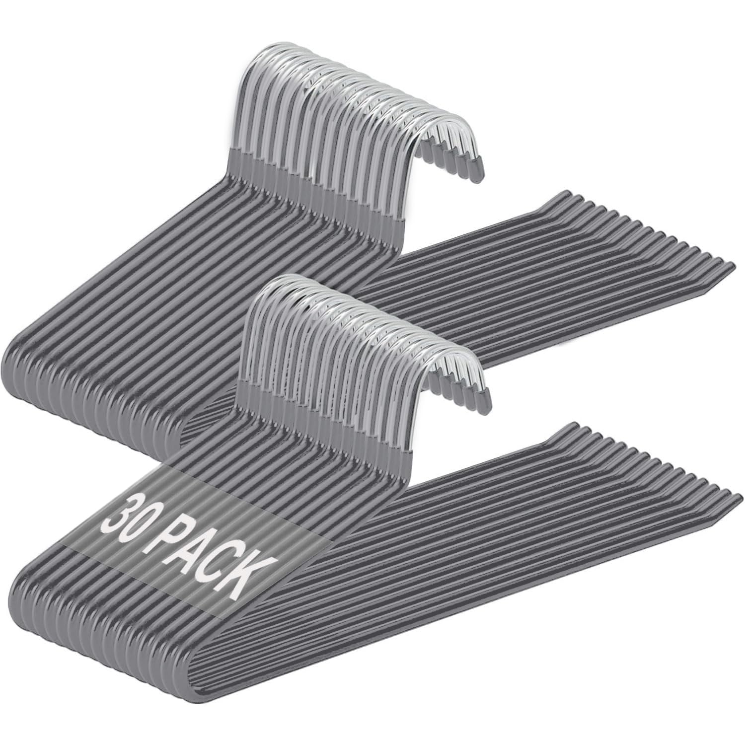 Photo 1 of ***********MISSING 20 OF THEM***********
devesanter Pants Hanger, 30 Pack Space Saving Open-Ended Metal Pants Hanger, Non Slip Trousers Slack Hangers Organizers for Pants Jeans Slacks Scarf Trousers Ties,Grey