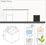 Lechuza Canto Stone 40 Low Sand Beige Plant Cube - Stylish & Functional view 4