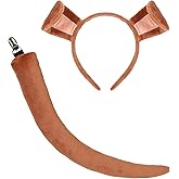 LA CARRIE Dog Ears and Tail Set for Women Halloween Costume Party Cosplay Animal accessories