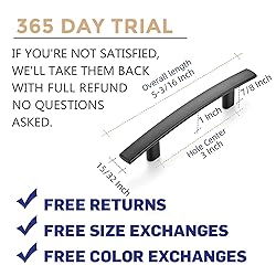 Ravinte 55 Pack | 5-3/16'' Curved Cabinet Pulls