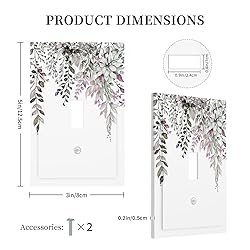 Spshian Decorative Light Switch Cover Plate Rustic