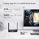 WAVLINK WiFi 6 AX3000 Dual Band Mesh Router Gaming VR Gigabit MU-MIMO WPA3 view 3