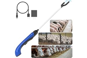 FIETODK Cattle Prod,Upgrade Durable Material Pole taser Stick,Ultra-Long Battery Life,IP45,Suitable for Modern Animal Husbandry and self Defense Stick,Repel Cattle,Pigs,Aggressive Dogs,Wild Animals