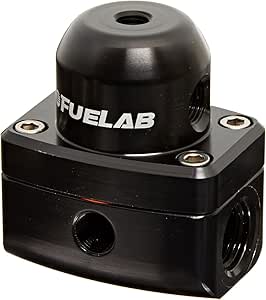 Fuelab 54501-1 Universal Black EFI Adjustable Mini Fuel Pressure Regulator