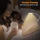 Gritin 9 LED Clip On Book Light Warm Cool White 3 Modes Rechargeable view 6