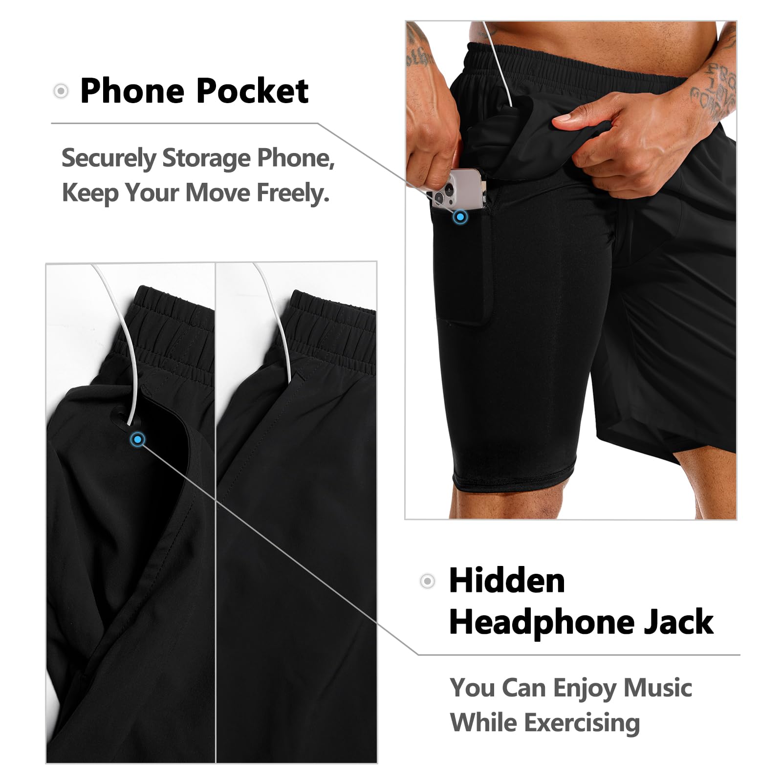 2 in 1 Running Shorts