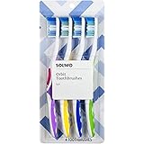 Amazon Brand - Solimo Orbit Toothbrushes, 4 Count