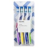 Amazon Brand - Solimo Orbit Toothbrushes, 4 Count
