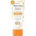 Aveeno Protect + Hydrate Moisturizing Body Sunscreen Lotion With Broad Spectrum Spf 60 & Prebiotic Oat, Weightless & Refreshi