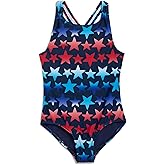 Lands' End Girls' UPF 50+ Stretch Crisscross Back One Piece Swimsuit