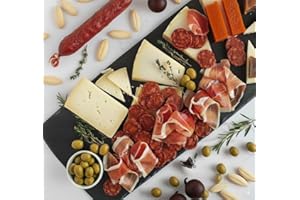 CARMEN & LOLA EAT ESPAÑA! A Little Bit of Spain Gift Bundle – Manchego Cheese Trio, Iberico Chorizo, Serrano Ham, Olives, Quince Paste, Rabito Royale, Picos Breadsticks – Spanish Gourmet Sampler