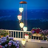 Singingarden Solar Wind Chimes for Outside - Solar Lights Outdoor Decor Gifts for Women Mom Grandma Birthday Gifts