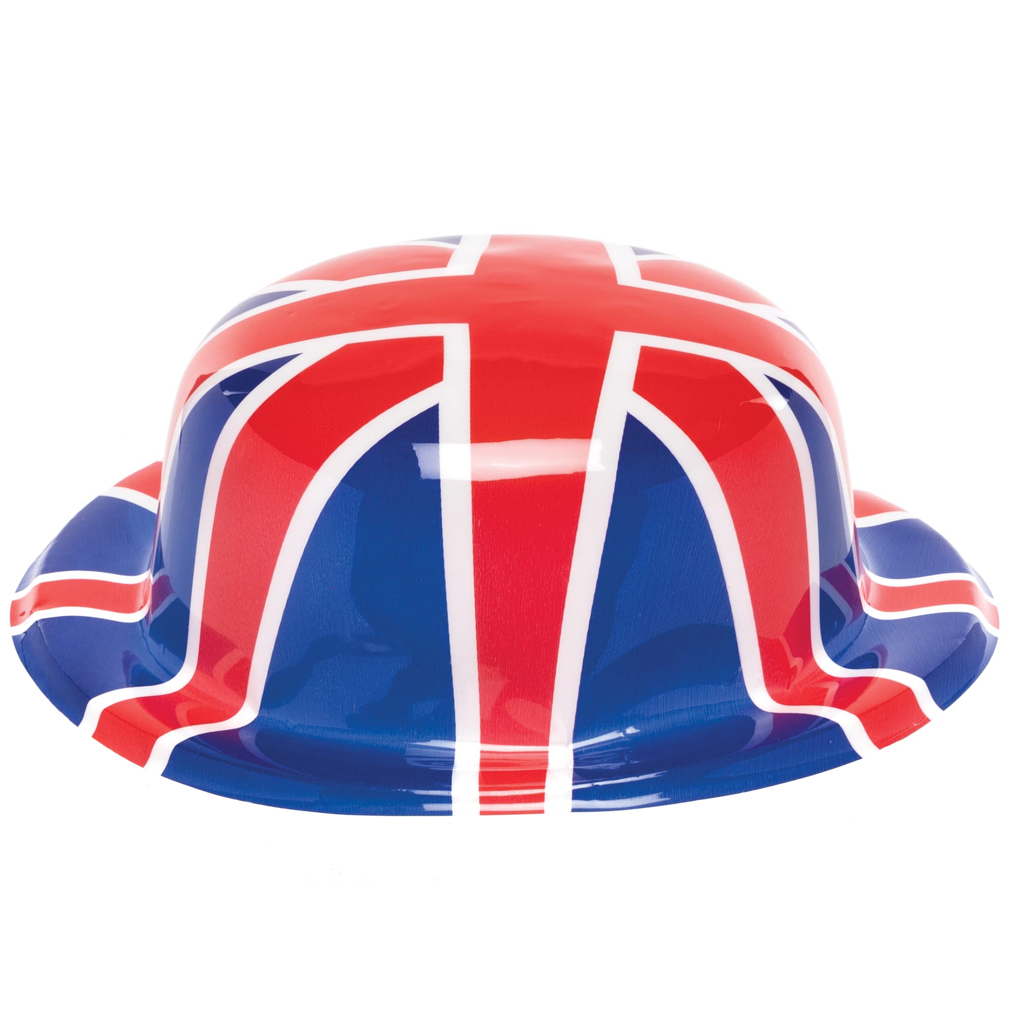 Baker Ross PJ1651 Union Jack Bowler Hats for VJ Day 80th Anniversary - Pack of 5, Kids British Partyware