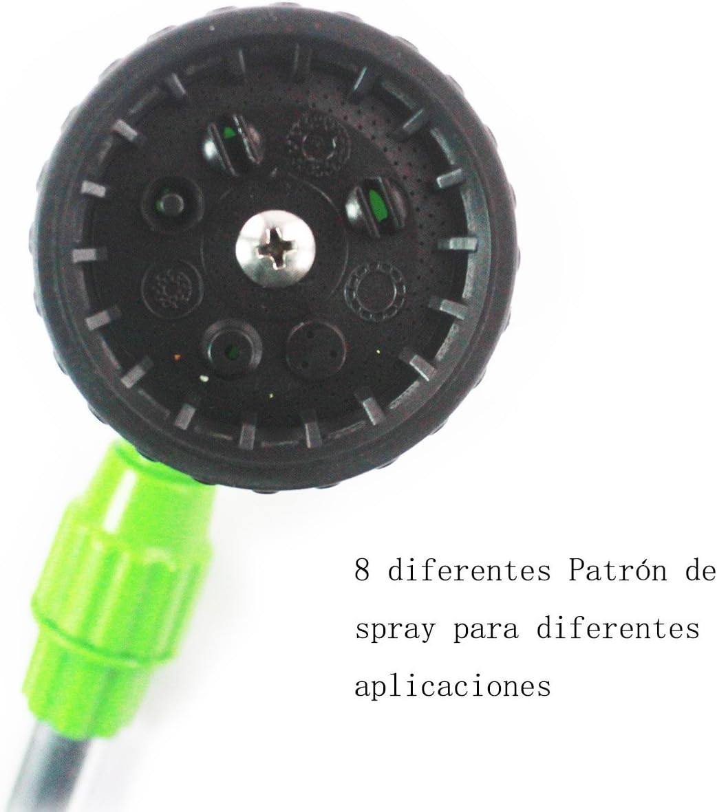 Lanza de riego Pistola de riego Telescópica Extensible 8 chorros ...