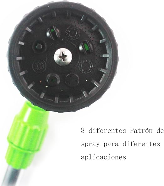 Lanza de riego Pistola de riego Telescópica Extensible 8 chorros ...