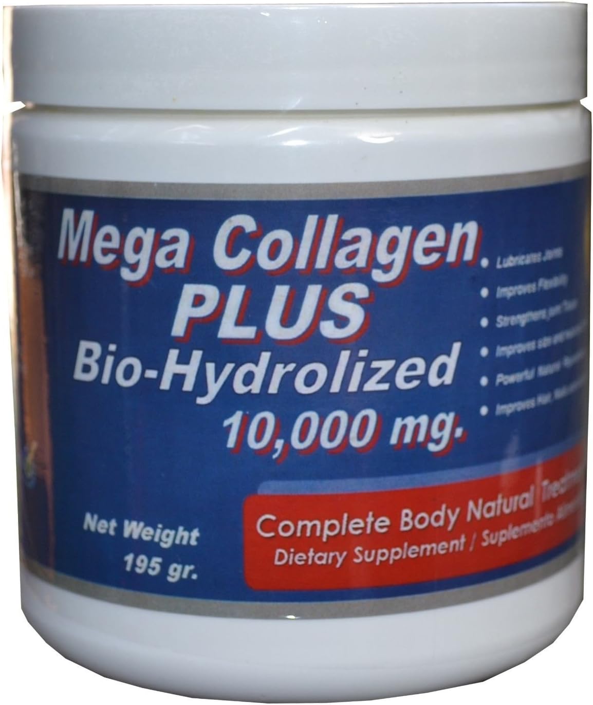 2 BIO-HYDROLIZED COLLAGEN 10,000 mg in (2) teaspoons daily. by 2 BIO-HYDROLIZED COLLAGEN 10,000 mg