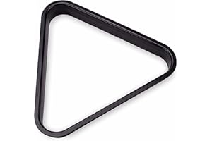 FELSON BILLIARD SUPPLIES Mini Triangle Pool Rack | Black Miniature Billiards Accessory | Fits 1.5" Pool Balls for Compact Tables