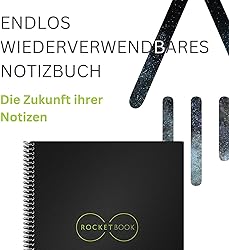 Rocketbook Core Reusable Spiral Notebook, Executive
