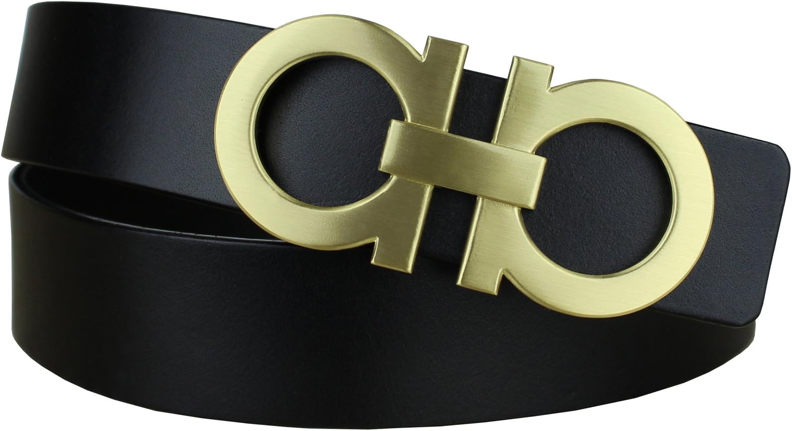 Heepliday Men's Designer Dress Genuine Leather Belt Black 38-40