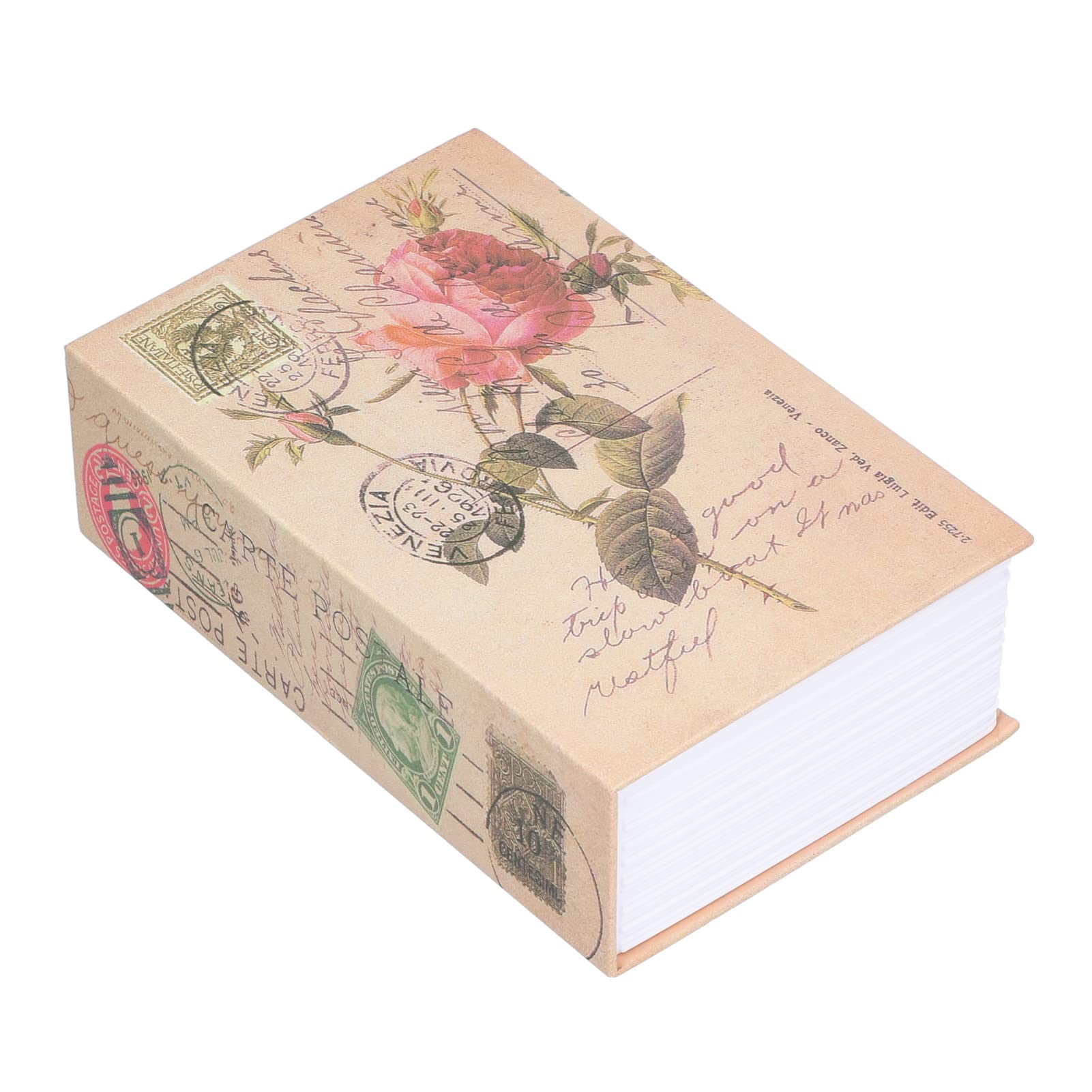 Alvinlite Book Safe with Combination Lock, Alvinlite Hidden Safe Vintage Butterfly Hollow Secret Safe Portable Diversion Money Box, Retro Cash Box for Storing Money, Jewelry, Cash and Key